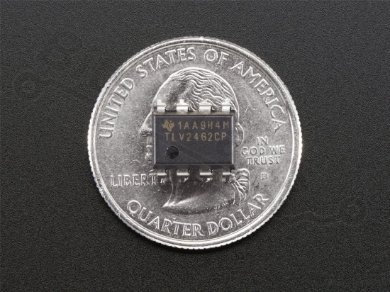 IC TLV2462 OpAmp - Dual Rail-to-Rail - 2,7-6V @ 80mA output